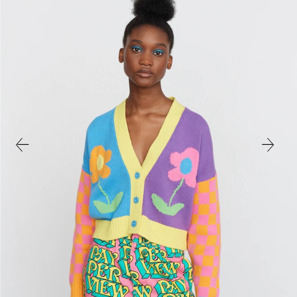 Lazy Oaf flower cardigan.